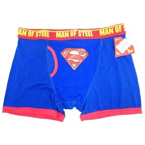 Vintage 2000's Men's TM & © DC Comics Superman Boxer Briefs Sz Large 36 - 38 New